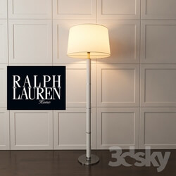 Floor lamp - Floor lamp Ralph Lauren mod_ UPPER FIFTH FLOOR LAMP - IVORY CROC _amp_ POLISHED NICKEL 