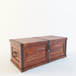 Other decorative objects - Old wooden chest 