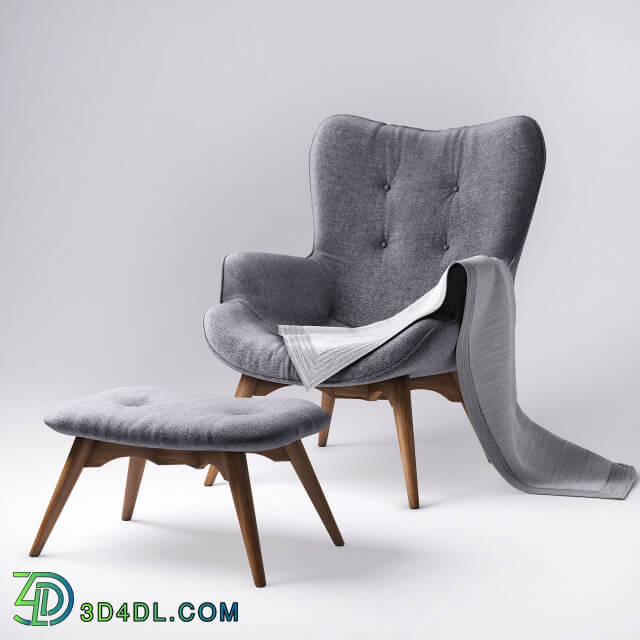 Arm chair - Armchair with pouf - jysk EJERSLEV