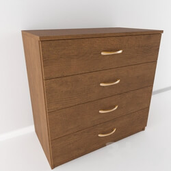 Sideboard _ Chest of drawer - Flash Nika Chest _bedroom _3_ Walnut 