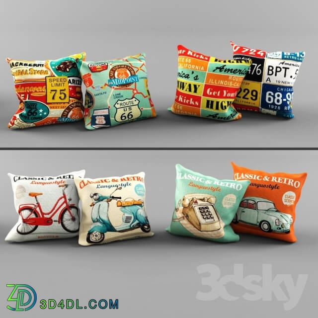 Pillows - Pillows CLASSIC _RETRO and ROUTE 66