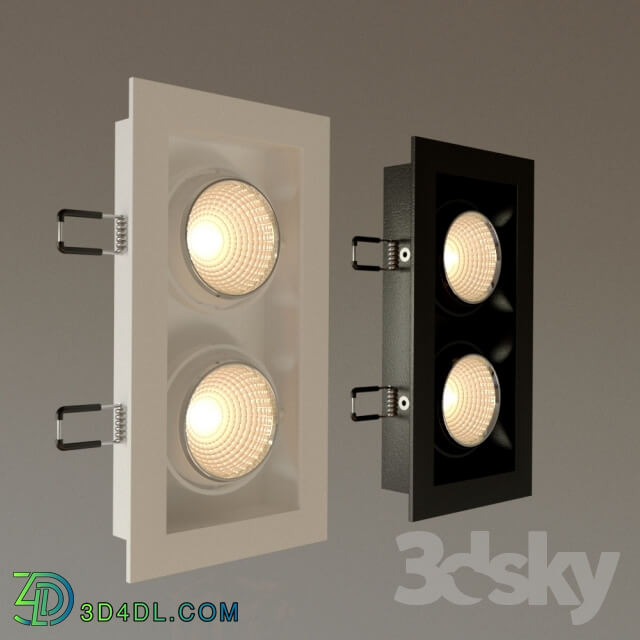 Spot light - Recessed downlight DS-031BW80 QUATTRO x 2