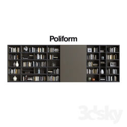 Wardrobe _ Display cabinets - POLIFORM VARENNA SISTEMI GIORNO WALL SYSTEM 17 