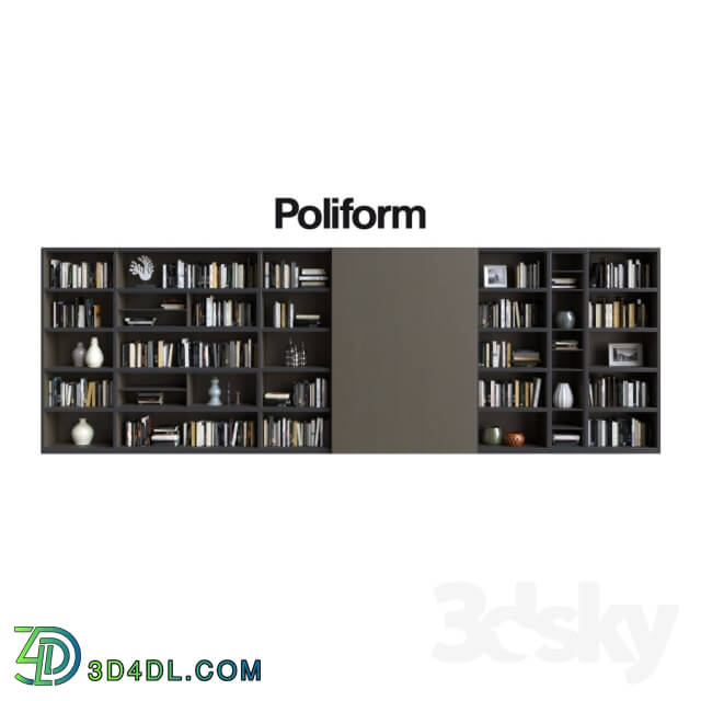 Wardrobe _ Display cabinets - POLIFORM VARENNA SISTEMI GIORNO WALL SYSTEM 17