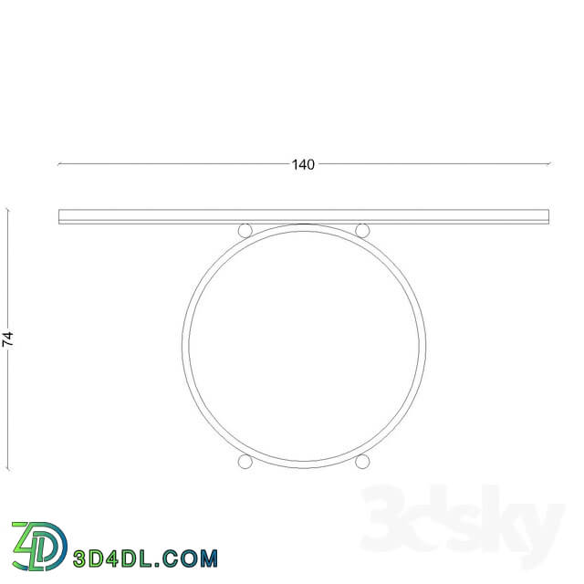 Table - Circular Console