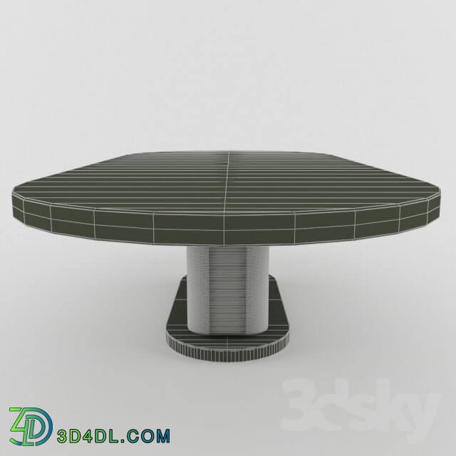 Table - Oval table.