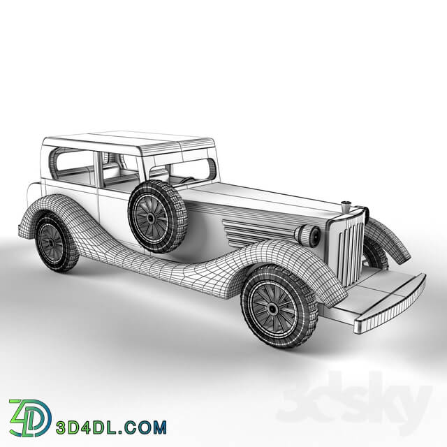 Other decorative objects - Wooden Decorative Car