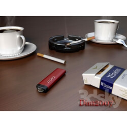 Other decorative objects - Coffee with a cigarette 