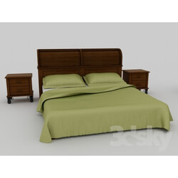 Bed - Bed with headboard 