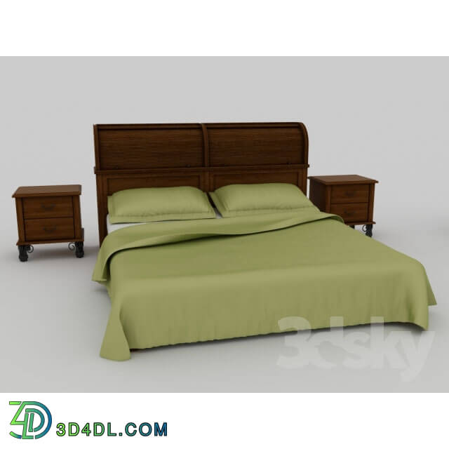 Bed - Bed with headboard