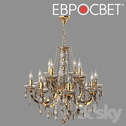 Ceiling light - OM Chandelier with tinted crystal Eurosvet 3449_8 _ 4 Strotskis 