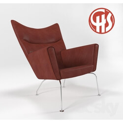 Arm chair - Chair Hans Wegner CH445 Wing 