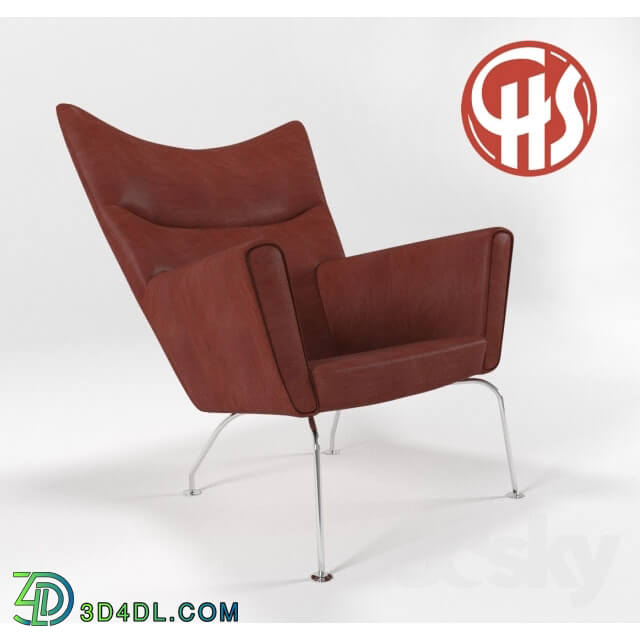 Arm chair - Chair Hans Wegner CH445 Wing