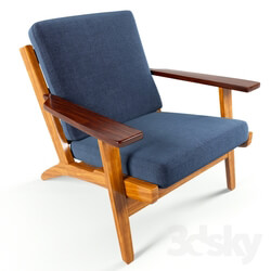 Arm chair - Wegner Style Plank ArmChair 