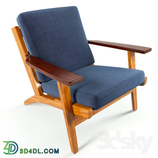 Arm chair - Wegner Style Plank ArmChair