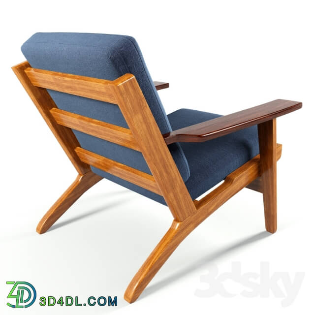 Arm chair - Wegner Style Plank ArmChair