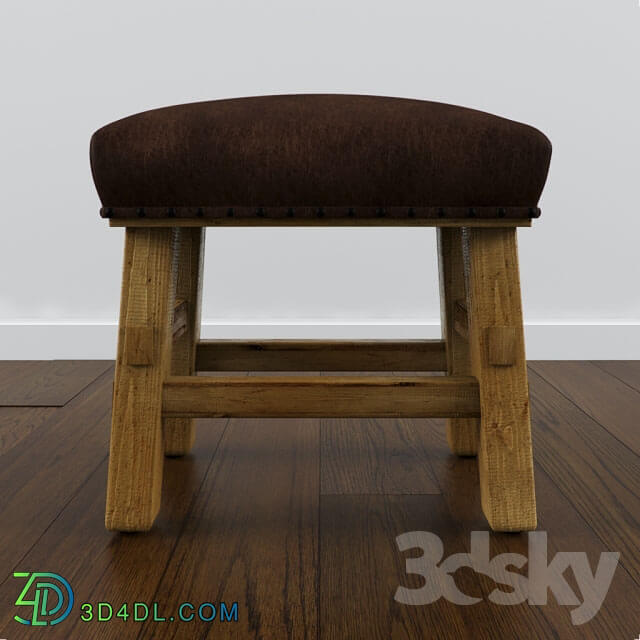 Chair - Pottery Barn - Caden Leather Stool