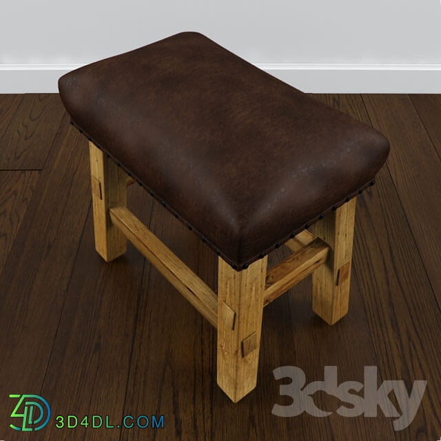 Chair - Pottery Barn - Caden Leather Stool