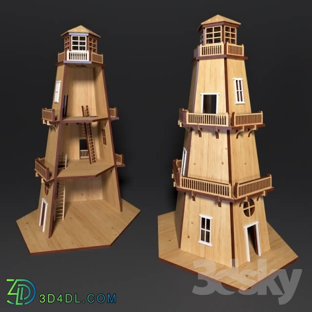 Toy - Wooden designer _quot_Lighthouse_quot_