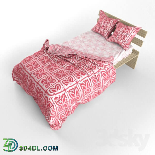 Bed - pink bed