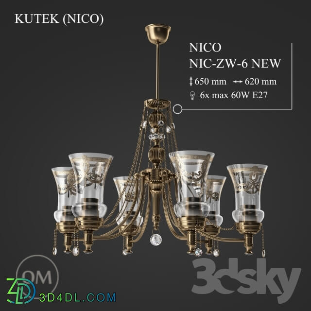 Ceiling light - KUTEK _NICO_ NIC-ZW-6-NEW