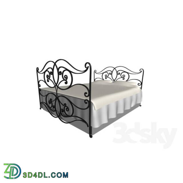 Bed - bed forged