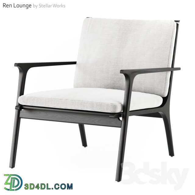 Arm chair - Ren Lounge Chair Large by Stellar Works