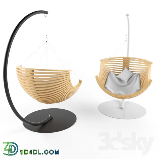 Arm chair - Suspended seat _Ecostyle_