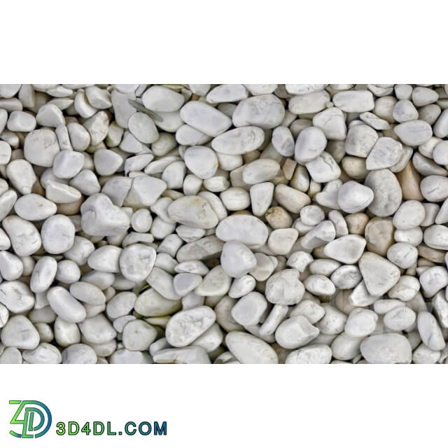 Stone - Seamless white-pebble texture