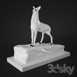 Sculpture - Figurine Deer 