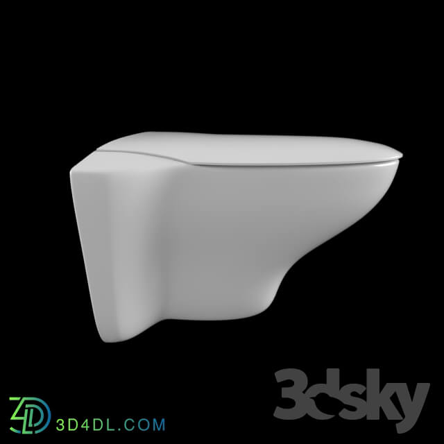 Toilet and Bidet - toilet Vitrra Freedom Wall-hung WC Pan