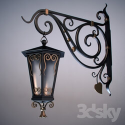 Street lighting - Wrought iron lamps 