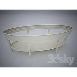 Table - Oval coffee table 