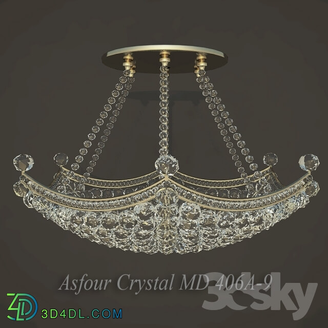 Ceiling light - Chandelier Asfour Crystal MD 406A-9