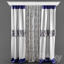 Curtain - curtains with tulle 