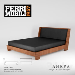 Bed - Ferri Mobili 1957 Double Bed 