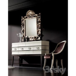 Sideboard _ Chest of drawer - Console with mirror MOBILFRESNO-SAVOY 