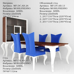 Table _ Chair - Living Room Furniture Factory MOBILFRESNO collection ABRIL 