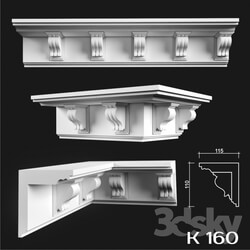 Decorative plaster - Cornices K160 
