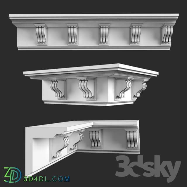 Decorative plaster - Cornices K160