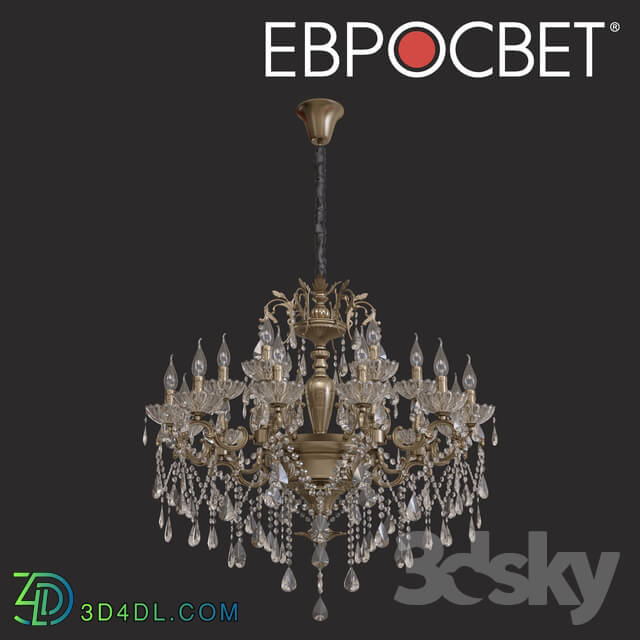 Ceiling light - OM Suspended chandelier with crystal Bogate__39_s 285_18 Strotskis