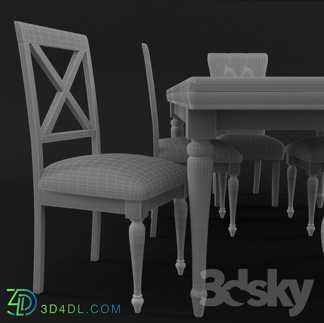Table _ Chair - Dining Table _BarkerAndStoneHouse_