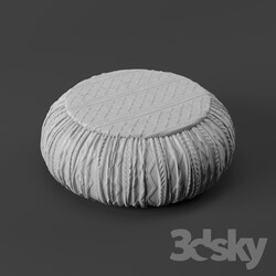 Other soft seating - knitted pouf 