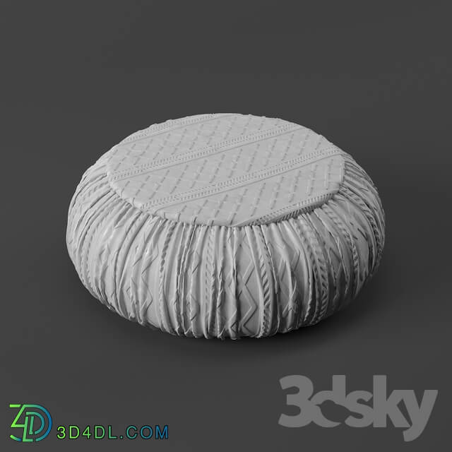 Other soft seating - knitted pouf