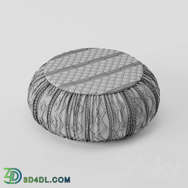 Other soft seating - knitted pouf