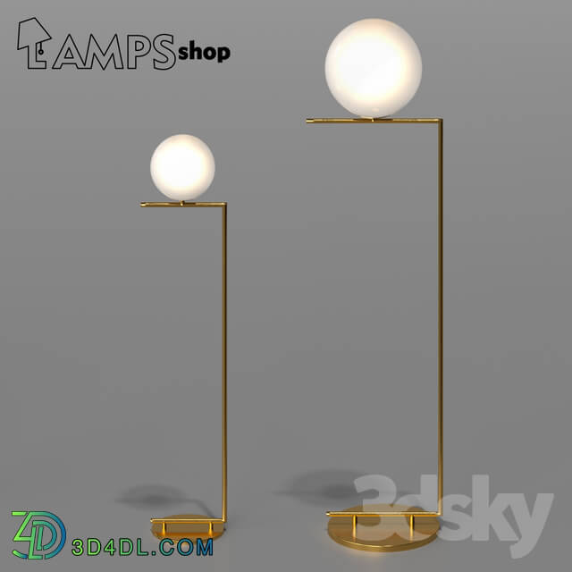 Floor lamp - Milky lamp stick