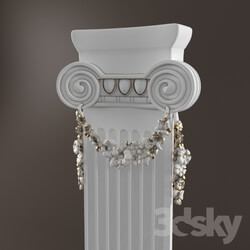 Decorative plaster - Column with decor 