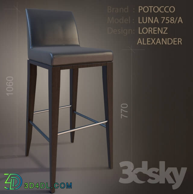 Chair - Potocco Luna 758
