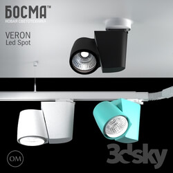 Technical lighting - BOSMA Veron Led Spot _Model spotlights _ collection of elements of the system to track it_ 