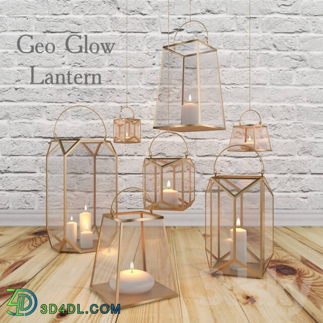 Other decorative objects - Geo Glow lamps